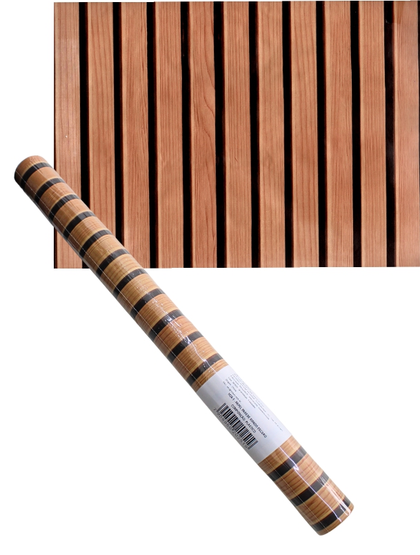 PAPEL PAREDE RIPADO ESCURO ROLO DE 45CM X 5M