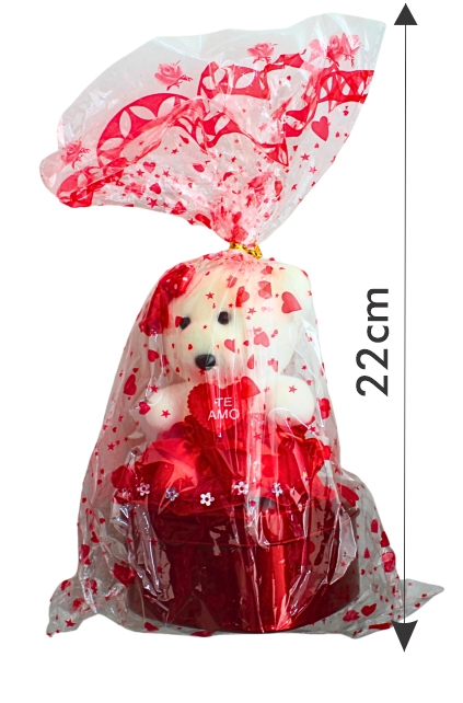 ENFEITE CARINHOSO EM SACO PLÁSTICO